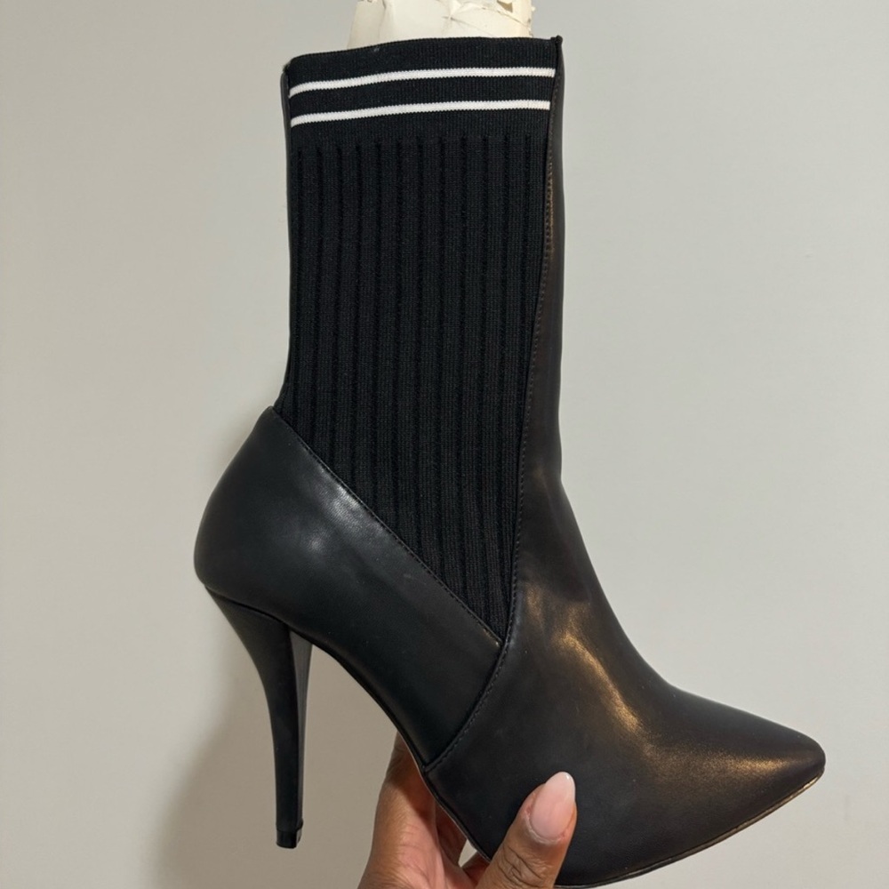 Black High Heel Ankle Boots
